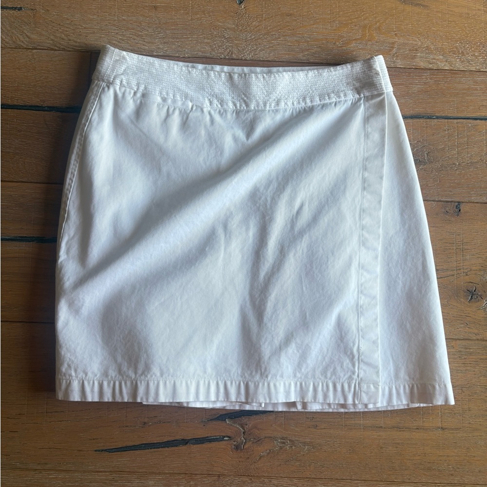 Kate Hill Classic White Mini Skort